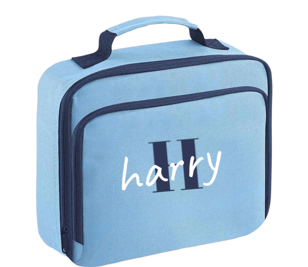 Personalised insulated lunch bag