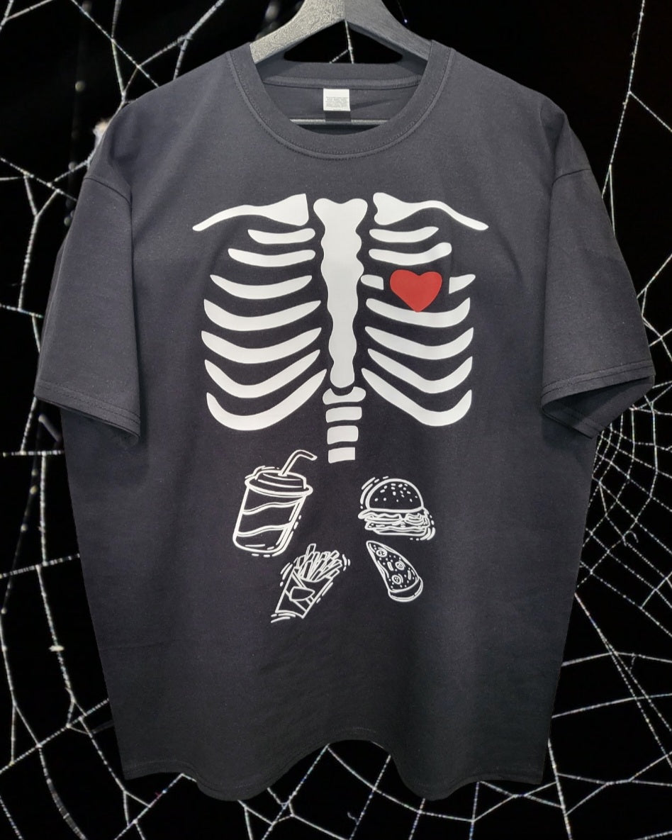 Skeleton pregnancy tshirt