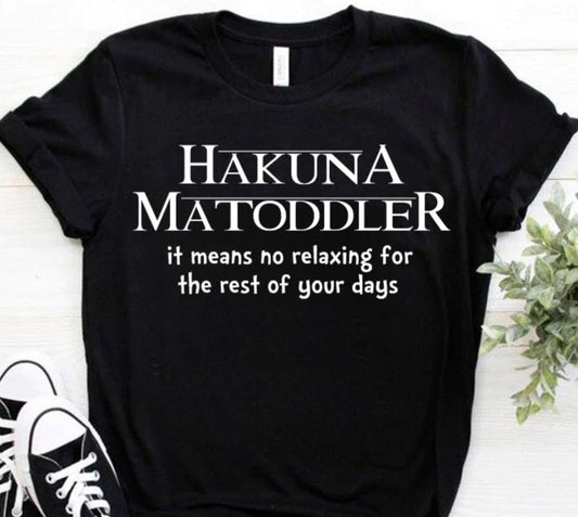 Hakuna matoddler phrase tshirt