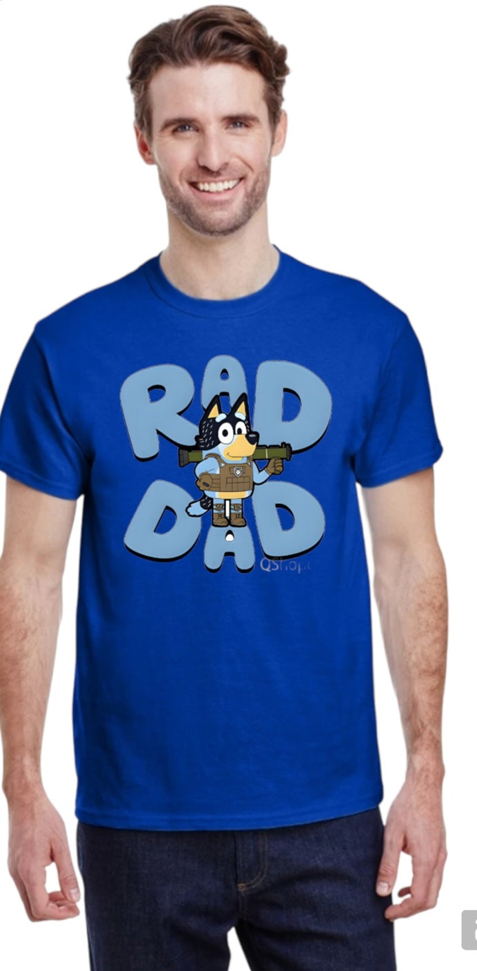 Bluey dad tshirts