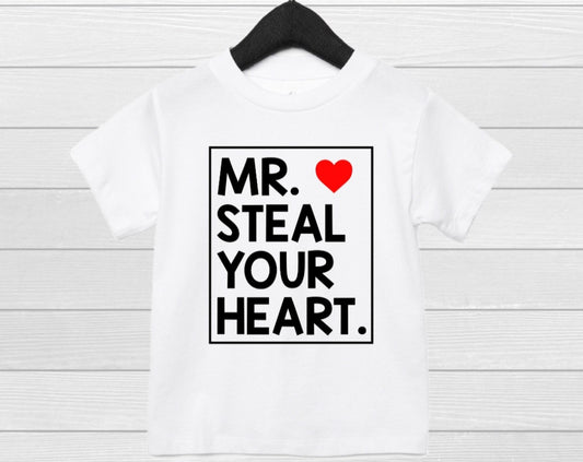valentine steal your heart slogan tshirt