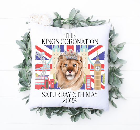 The Kings Coronotion cushion