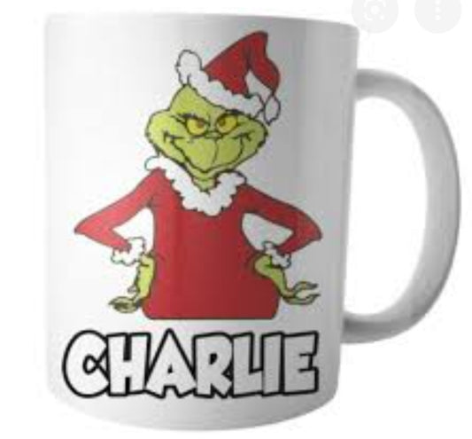 Grinch inspired mug