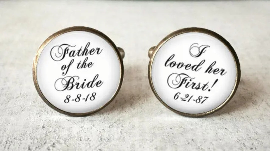 Father of the bride cufflinks