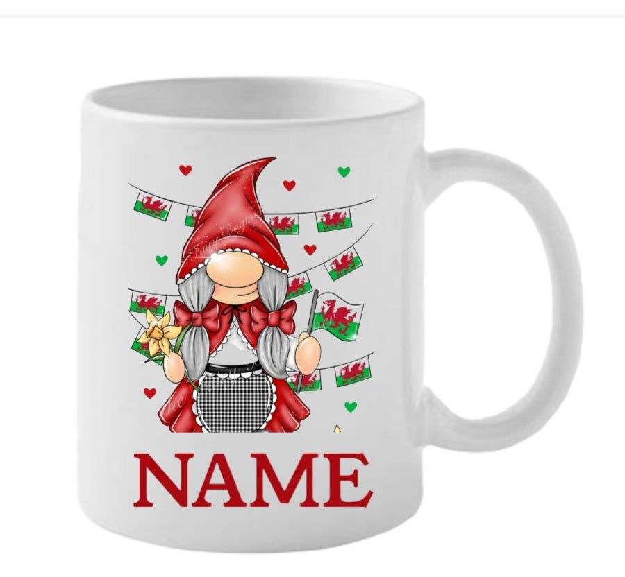 Welsh gonk themed mug